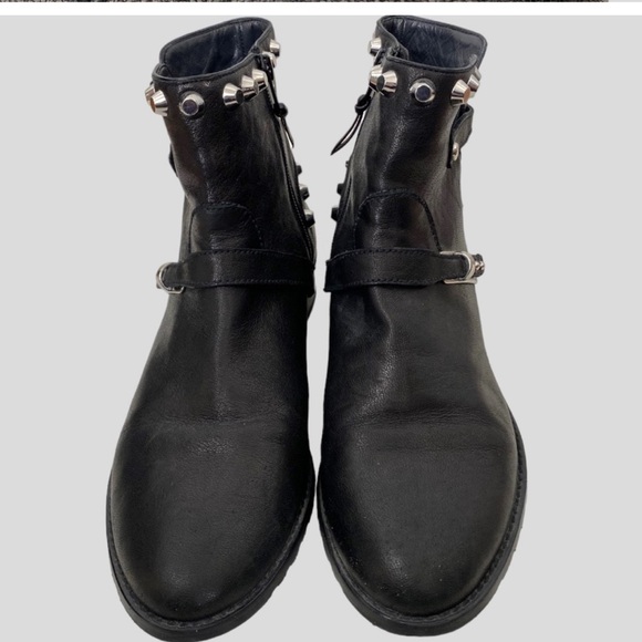 Stuart Weitzman Black Nappa Leather Silver Studded
GoWest Moto Boots 7 - Picture 2 of 9